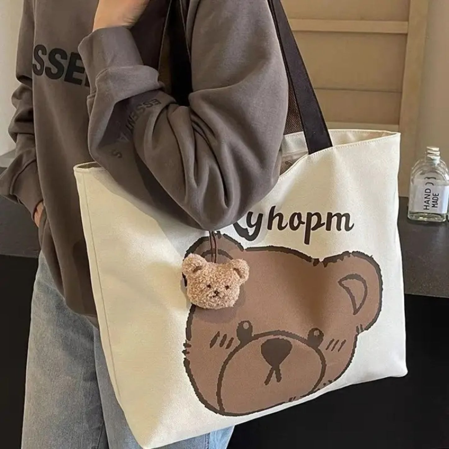 New Style Popular Customized Logo and Pattern Tote Bag Large Capacity