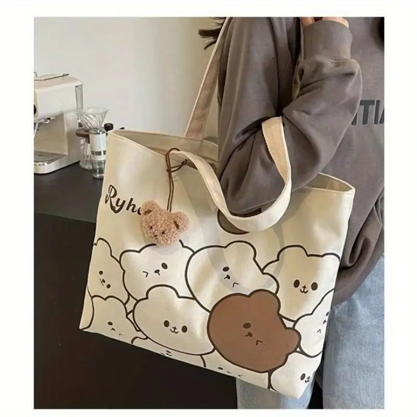 New Style Popular Customized Logo and Pattern Tote Bag Large Capacity